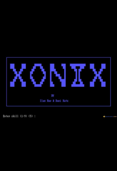 Original XONIX interface by Ilan Rav and Dani Katz (c. 1984)